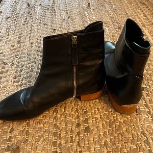 Chloe authentic black leather booties